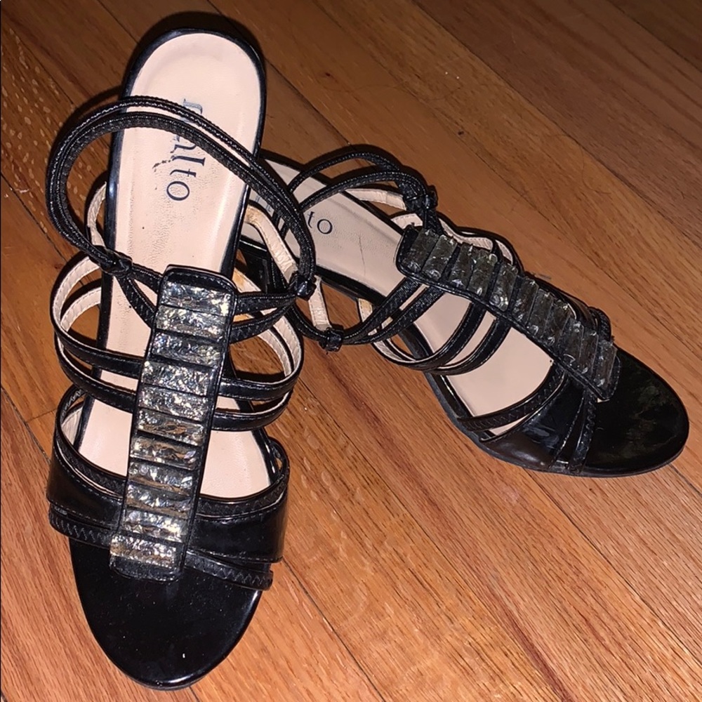 2.5in heels with silver designs